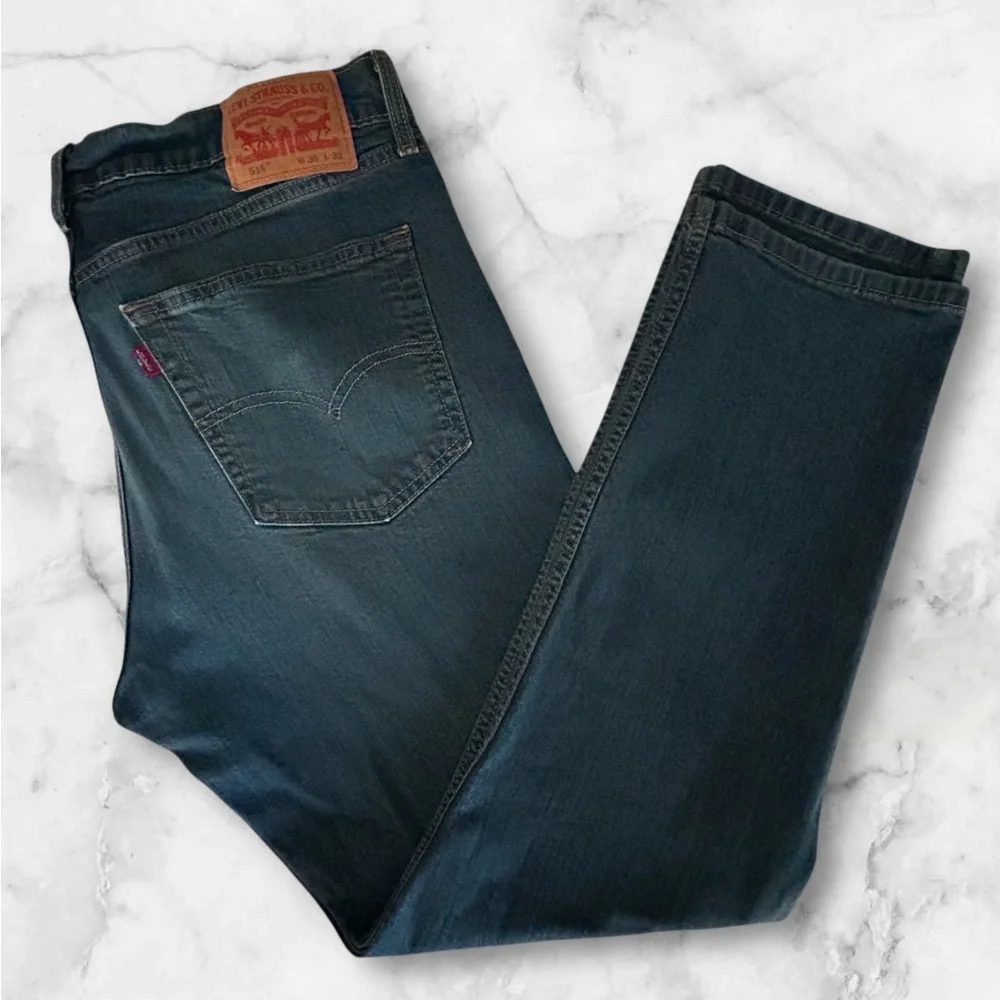 Men’s Levi’s Classic 514 Straight Leg Jeans Dark Wash Size 36